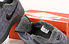 Кросівки зимові чоловічі Nike Air Force Winter grey 1 low Форси сірі замшеві з хутром, фото 3
