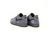 Кросівки зимові чоловічі Nike Air Force Winter grey 1 low Форси сірі замшеві з хутром, фото 6