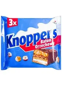 Батончик Knoppers з з лісовим горіхом 3 шт x 40 г