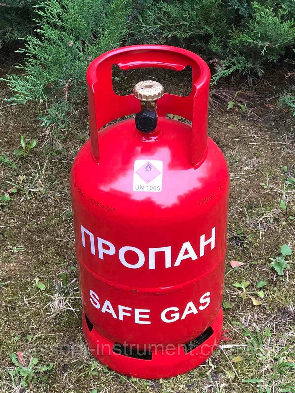 Металевий газовий балон Safegas 12.3 л ( виробництво Польща), фото 1