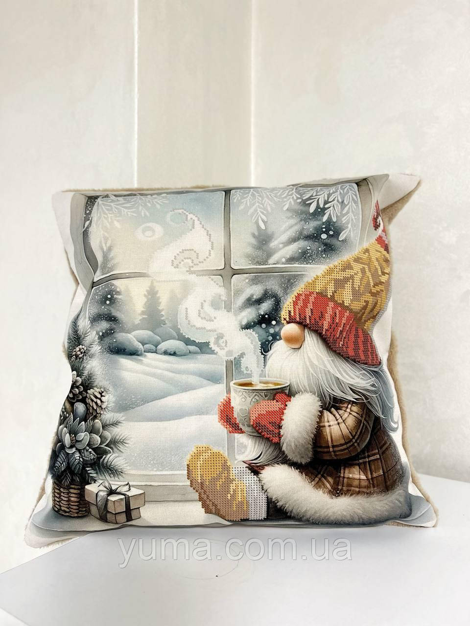 Наволочка для вишивки бісером Тепло в долонях, фото 1