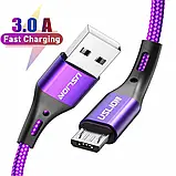 Кабель MicroUSB - USB (3m) провід швидкого заряджання для телефону USLION US0124R, фото 2