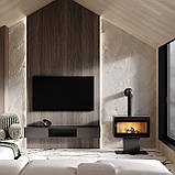 Піч сталева M-Fire Rodos з дровником (15kW), фото 2