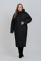 Жіноче зимове пальто великих розмірів М-1068, розміри 48-64, фото 2