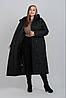 Жіноче зимове пальто великих розмірів М-1068, розміри 48-64, фото 7