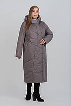 Жіноче зимове пальто великих розмірів М-1068, розміри 48-64, фото 2