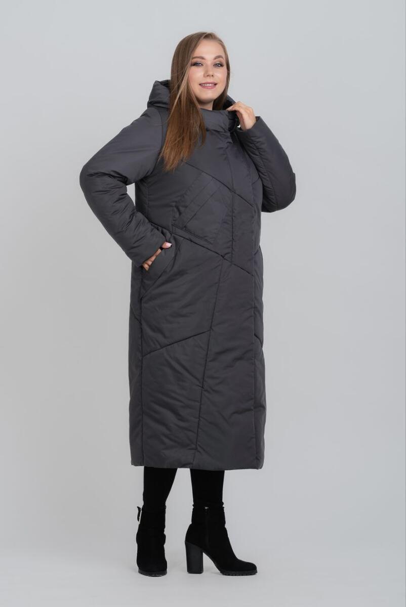 Жіноче зимове пальто великих розмірів М-1068, розміри 48-64