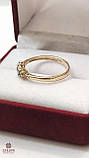 Золота Каблучка зі вставкою цирконій, фото 2
