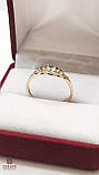 Золота Каблучка зі вставкою цирконій, фото 3