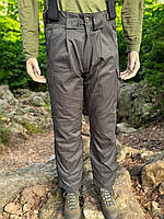 Зимові чоловічі штани хаки 2 в 1 подвійні Утеплені чоловічі штани зимові хакі