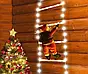 Світлодіодна новорічна гірлянда Санта Клаус на сходах 1 м mix AND 71-2 Jw, фото 5