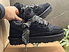 Жіночі UGG Lowmel Sneaker Black зимові міні УГГІ чорні замшеві на шнурівці натуральне хутро теплі низькі, фото 2
