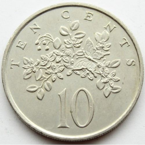 Монета Ямайки 10 центів 1969-89 рр., фото 1