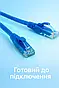 Патч-корд Atcom UTP, RJ45, Cat.5e 3м синій, фото 3