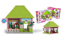 Конструктор IBLOCK Junior Kids hits Flower shop магазин квітів  328 деталей KH08/013/11