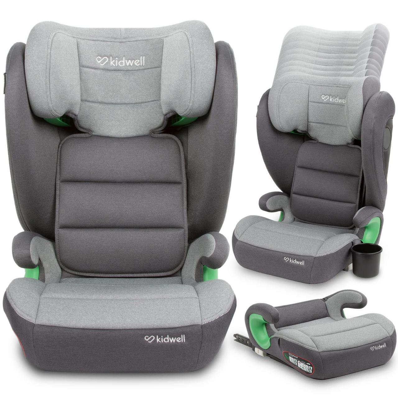 Дитяче автокрісло Kidwell Weston I-Size ISOFIX 100-150см (15-36кг) dark grey, фото 1
