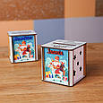 Скарбничка з Миколаєм. 10 см Іменний Подарунок до школи від Миколая. Скарбничка на Мрію. Подарунок На Новий рік, фото 6