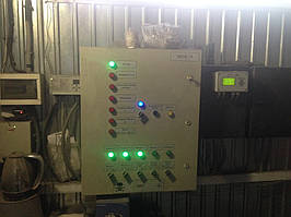 Щит управления в модульной котельной,диспетчеризация