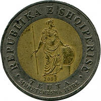 Монета Албанії 100 лек  2000-23 рр. Теута