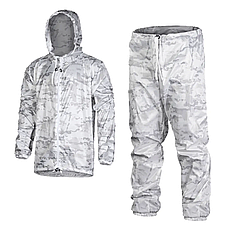 Маскувальний костюм Multicam Alpine (маскхалат для снігу) — легке зимове маскування, знижує помітність на місцевості, фото 2