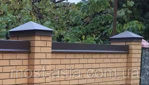 Парапети та ковпаки з профнастилу для забору.