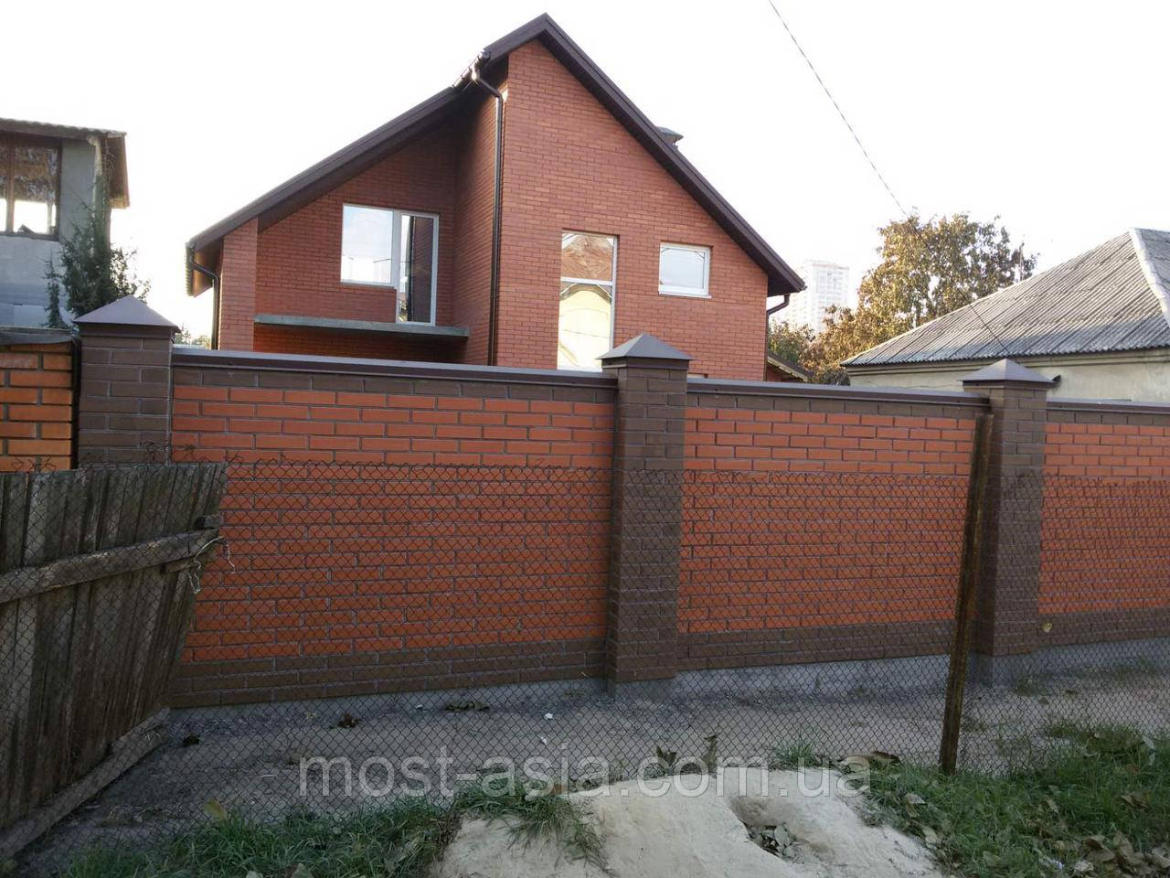 Парапети та ковпаки з профнастилу.