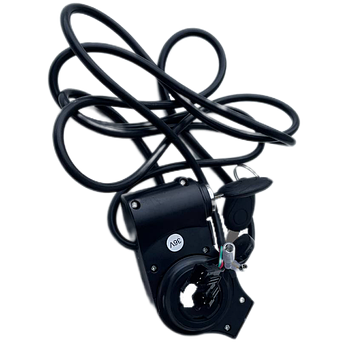 Курок газу для електротранспорту з замком запалювання, індикатором та кнопкою 36V