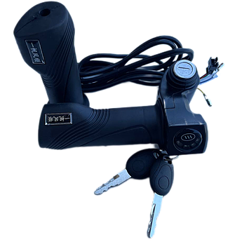 Ручка газу для електротранспорту з замком запалювання та індикатором 48V