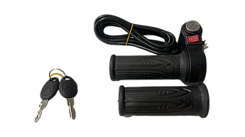 Ручка газу для електротранспорту з замком запалювання та кнопкою