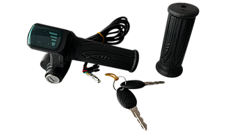 Ручка, замок запалювання з ключем і екран