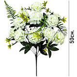 Штучні квіти букет хризантем Balloon шампань, 50см, фото 3