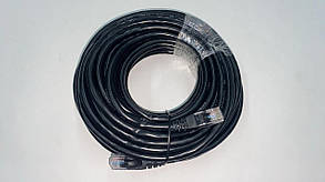 Патчкорд Ethernet CAT6, 8P8C-8P8C, 15 м, чорний, фото 2