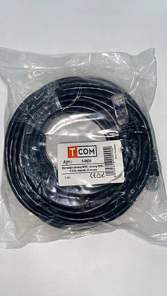 Патчкорд Ethernet CAT6, 8P8C-8P8C, 15 м, чорний, фото 3