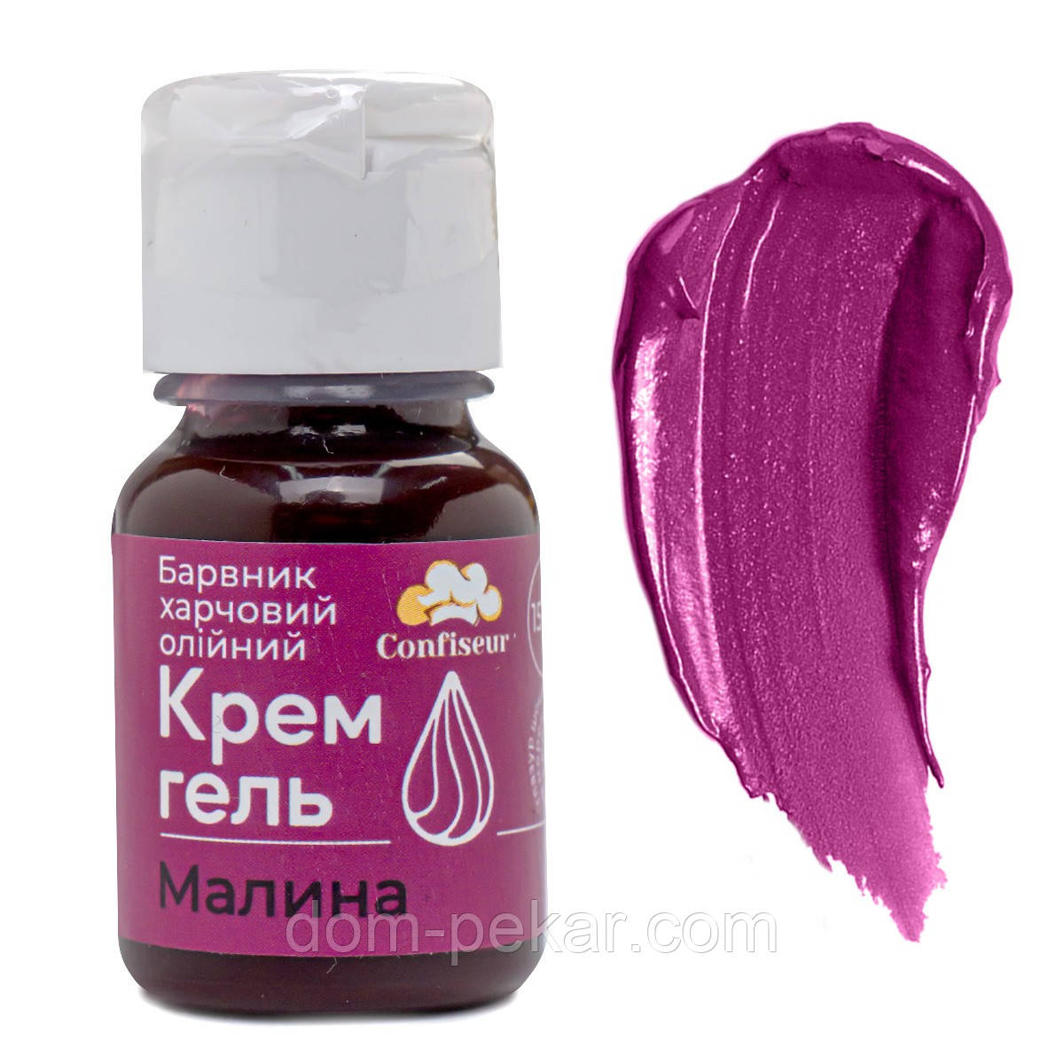 Барвник крем-гель Confiseur жиророзчинний Малина 15 мл