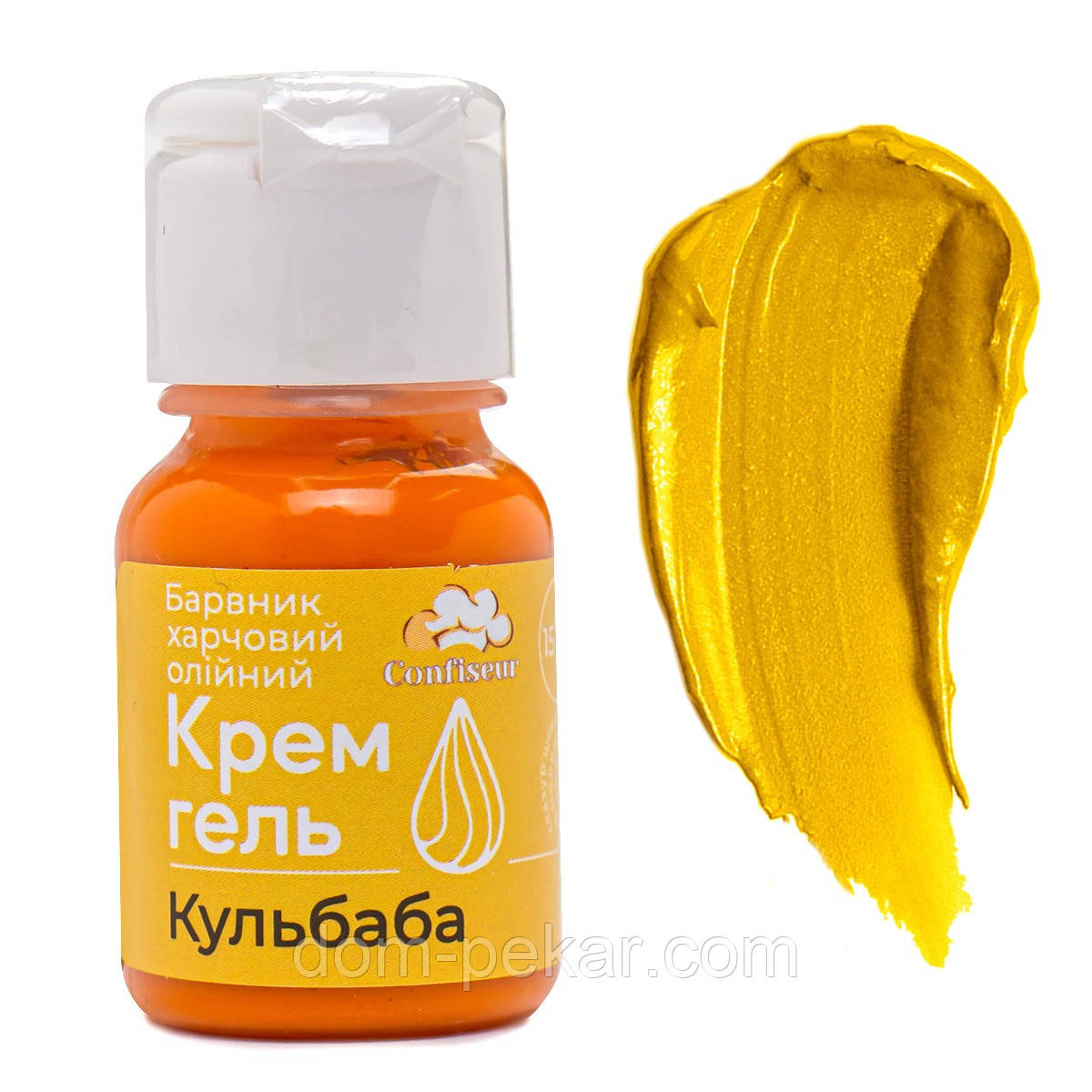 Барвник крем-гель Confiseur жиророзчинний Кульбаба 15 мл