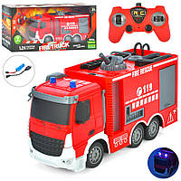 Пожежна машина HT 158 на радіокеруванні 31 см стріляє водою