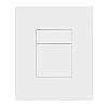 Панель змиву пластикова Koer KT-0607-03 157x198x3mm, кнопка квадратна (колір білий) (KR5714), фото 4