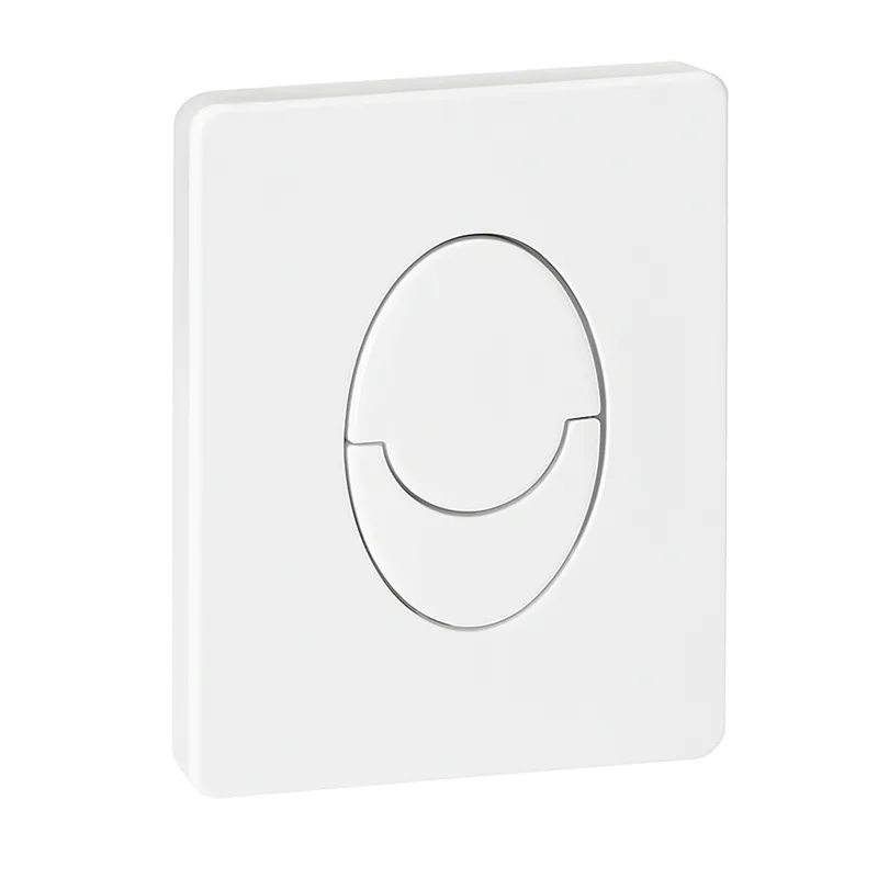 Панель змиву пластикова Koer KT-0606-03 157x198x3mm, закруглена кнопка (колір білий) (KR5713), фото 1