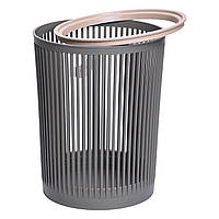 Кошик для сміття пластиковий в офіс для паперу 8 (л) Сірий HP-45-8G