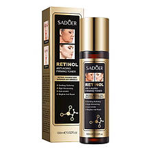 Тонер для обличчя Антивіковий SADOER Retinol зміцнюючий 100 мл