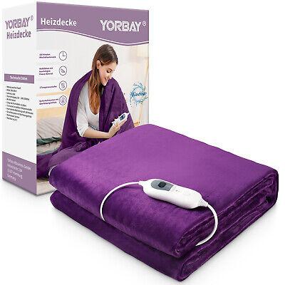 Електрична ковдра Yorbay 180 x 130 см, перевірена GS Електрична затишна ковдра з автоматичним відключенням, фото 1