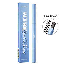 Олівець для брів водостійкий, для надання форми SADOER Eyebrow Pencil Dark Brown 0.4 г