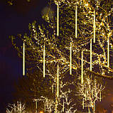 Світлодіодна гірлянда Метеоритний дощ Танучі бурульки  3м х 30 см 8 шт синій, фото 8