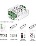 BTF-LIGHTING CCT RGB RGB RGBW Світлодіодна стрічка 4-канальний контролер підсилювача сигналу, фото 4