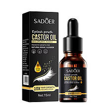 Масло для росту, зміцнення та запобігання випадінню вій SADOER Eyelash Growth Castor Oil 15 мл