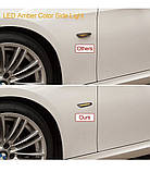 . Gempro 2-Pack — бурштинові LED бічні поворотники з димовою лінзою для BMW (E90/E91/E92/E93/E46/E53/E60/E61/X3 E83/X1 E84/E81/E82, фото 5