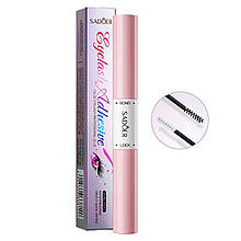 Клей для накладних вій зі зручним нанесенням для очей SADOER 2в1 Bond & Lock Waterproof 2.4 г + 2.4 г