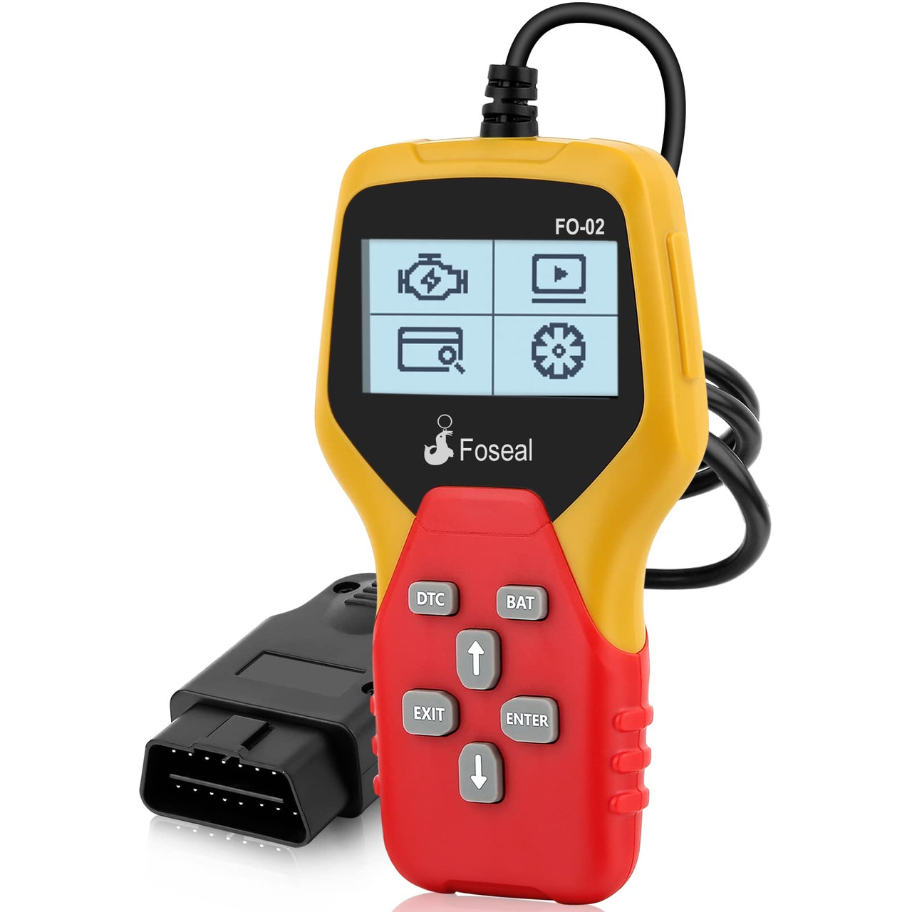 Новий Дротовий сканер OBD2 Foseal, зчитувач кодів OBDII Plug and Play, фото 1