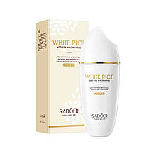Тонер для обличчя освітлюючий, зволожуючий, зі звуженням пор та вирівнюванням тону SADOER White Rice Nicotinamide 120 г