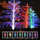 Вуличний садовий світильник Фонтан на сонячній батареї 97 см мультиколор, фото 3